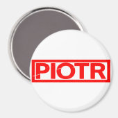 Piotr-Briefmarke Magnet (Vorderseite/Rückseite)
