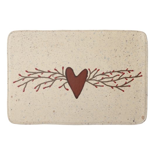 Pip Berry Heart Bath Mat Badematte (Vorderseite)