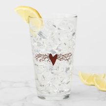Pip Berry Heart Drink Glass
