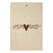 Pip Berry Heart Mini Clipboard Klemmbrett (Rückseite)