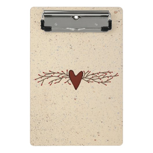 Pip Berry Heart Mini Clipboard Klemmbrett (Vorderseite)