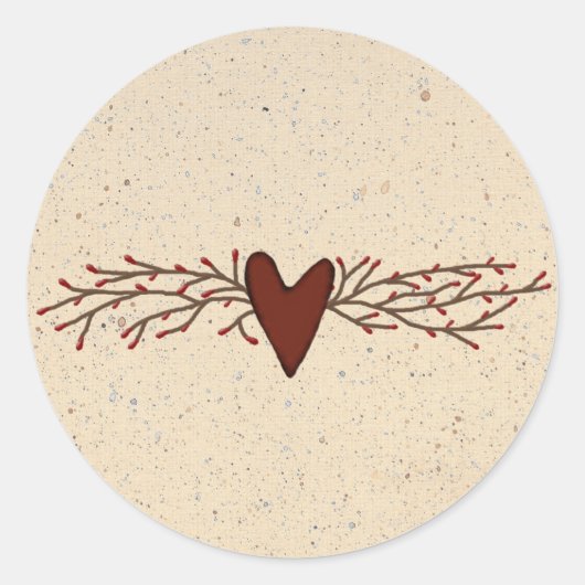 Pip Berry Heart Sticker (Vorderseite)