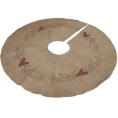 Pip Berry Heart Tree Skirt Polyester Weihnachtsbaumdecke (Schrägansicht)