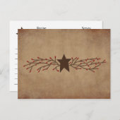 Pip Berry Star Rezeptkarte Postkarte (Vorne/Hinten)