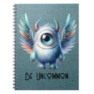 Pip - Ein mit Augen Monster - Custom Spiral Notebo Notizblock