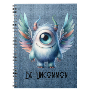Pip - Ein mit Augen Monster - Custom Spiral Notebo Notizblock