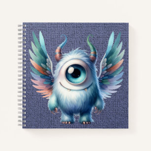 Pip - Ein mit Augen Monster Spiral Notebook Notizblock