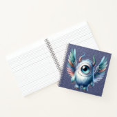 Pip - Ein mit Augen Monster Spiral Notebook Notizblock (Innenseite)