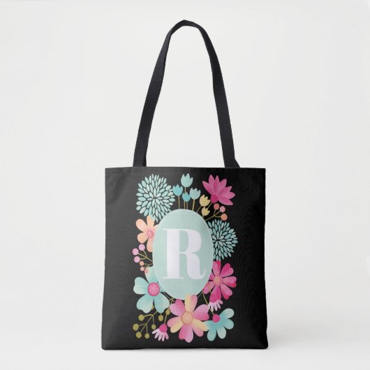 Pip Gerard Gouache Floral Monogram Shoulder Tasche (Vorderseite)