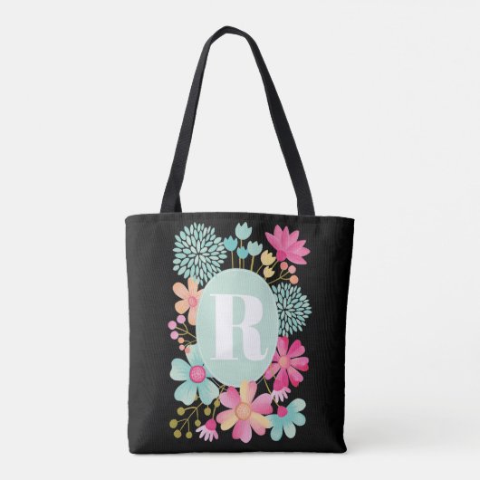 Pip Gerard Gouache Floral Monogram Shoulder Tasche (Rückseite)