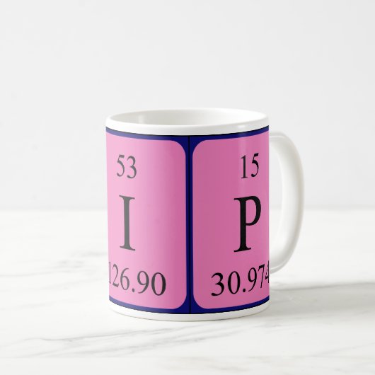 Pip Periodenname Tasse (VorderseiteRechts)