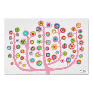 Pip Pip Hooray Fantasy Tree Poster