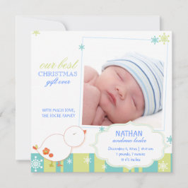 Pip Pip Lil Bird Baby Boy Foto Bird Ankündigung