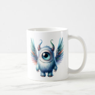 Pip - Whimsical Einmal-mit Augen Monster-Tasse Kaffeetasse