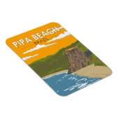 Pipa Beach Brasilien Reisen Art Vintag Magnet (Rechte Seite)