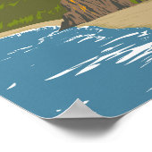 Pipa Beach Brasilien Reisen Art Vintag Poster (Ecke)