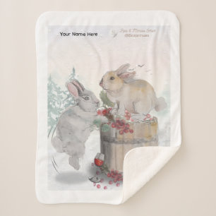 "Pipa & Marlow" Boganhues Druck Sherpadecke