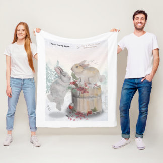 "Pipa & Marlow" Boganhues print Fleecedecke