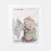 "Pipa & Marlow" Boganhues print Fleecedecke (Vorderseite)