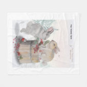 "Pipa & Marlow" Boganhues print Fleecedecke (Vorderseite (Horizontal))