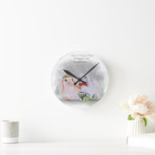"Pipa & Marlow" Boganhues print Runde Wanduhr (Zuhause)