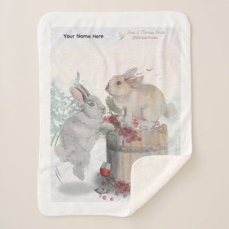 "Pipa & Marlow" Boganhues print Sherpadecke