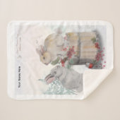 "Pipa & Marlow" Boganhues print Sherpadecke (Vorderseite (Horizontal))