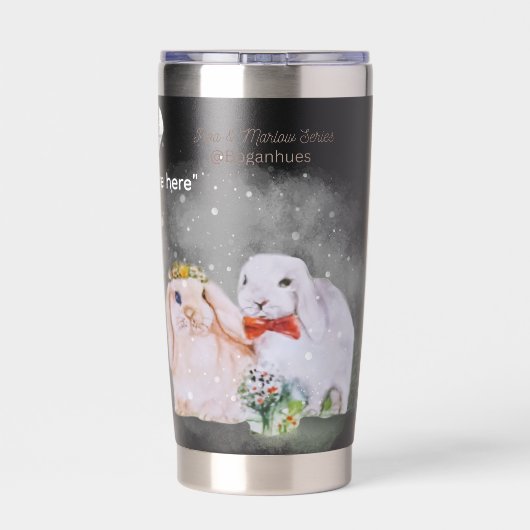 "Pipa & Marlow" Boganhues print Thermobecher (Rückseite)