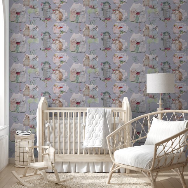 Pipa & Marlow Bunny TaleTheme Wallpaper Tapete (Kinder)