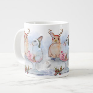 "Pipa & Marlow-Serie" Boganhues-Druck Jumbo-Tasse