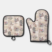 Pipa & Marlow Theme Ofenhandschuh & Topflappen-Set (Vorderseite)