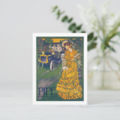 Pipe Automobile - Vintage belgische Werbung Postkarte (Stehend Vorderseite)