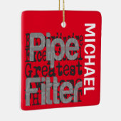 Pipe Fitter Extraordinaire CUSTOM Keramikornament (Rechts)
