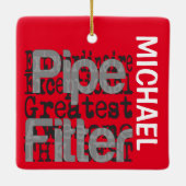 Pipe Fitter Extraordinaire CUSTOM Keramikornament (Rückseite)