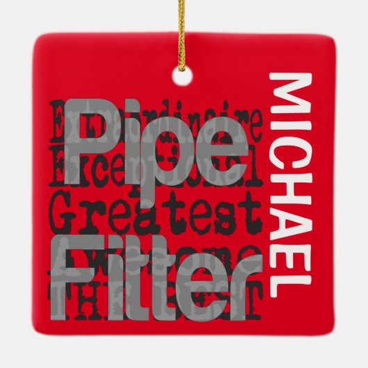 Pipe Fitter Extraordinaire CUSTOM Keramikornament (Rückseite)