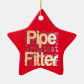 Pipe Fitter Extraordinator Keramik Ornament (Vorne)