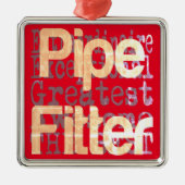 Pipe Fitter Extraordinator Ornament Aus Metall (Vorne)