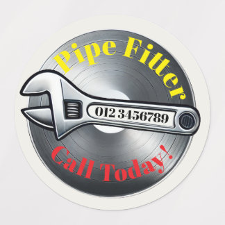 Pipe-Fitter-Sticker - Werbung für Unternehmen Etiketten