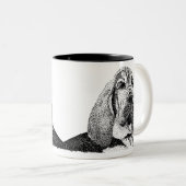 Pipe Hound Zweifarbige Tasse (VorderseiteRechts)