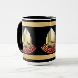 Pipe Organ Facade Organist Geschenk Tasse