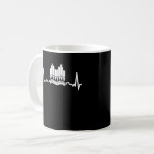 Pipe Organ Heartbeat Church Music Organizer Kaffeetasse (Vorderseite Links)