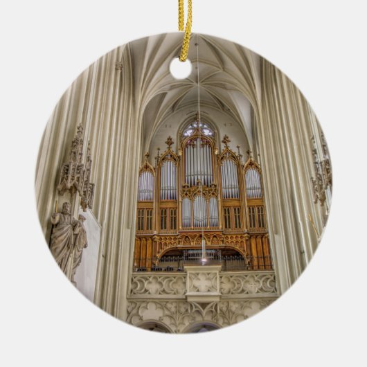 Pipe Organ Maria Am Gestade Keramik Ornament (Vorne)