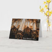 Pipe organ, Rodez Cathedral, Frankreich Karte (Gelbe Blume)