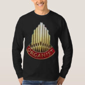 Pipe-Organist-Front und Rückseite Logo Langschlauc T-Shirt (Vorderseite)