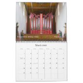 Pipe Organs Alter und Neuer horizontaler Kalender (Mär 2026)