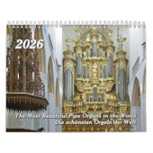 Pipe Organs of the World 2026 - Ein Orgelkalender Kalender (Titelbild)