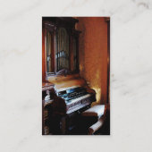 Pipe Orgel im Wohnzimmer - Platin fertig Visitenkarte (Rückseite)