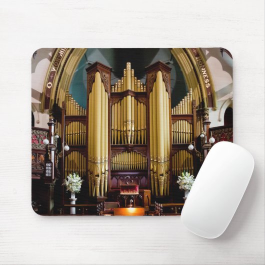 Pipe Orgel in Kent, Adelaide, Südaustralien Mousepad (Mit Mouse)
