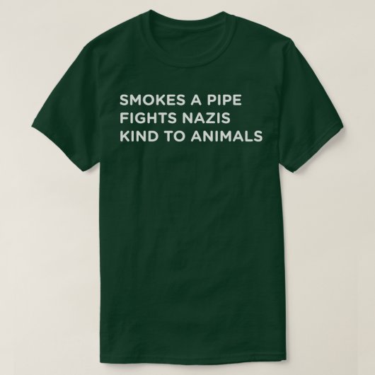 Pipe Smoker, die Nr. 1 für dunkle Shirts entwerfen (Design vorne)