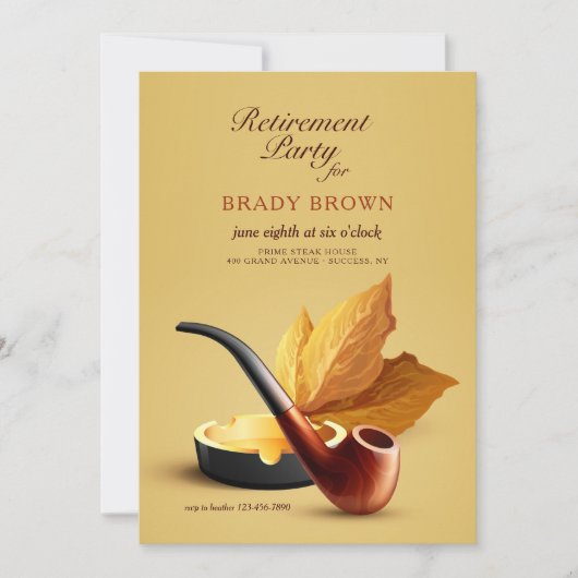 Pipe Tobacco Einladung (Vorderseite)